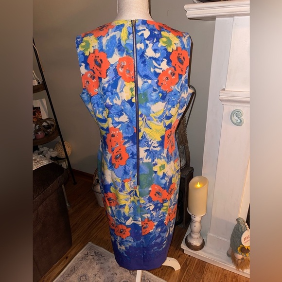 Cenia New York classic sheath sleeveless dress. size 12 EUC - Picture 3 of 8